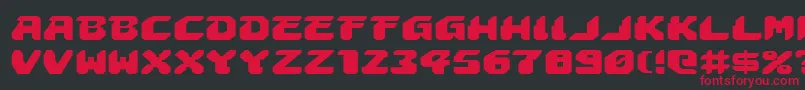 AstropolisExpanded Font – Red Fonts on Black Background