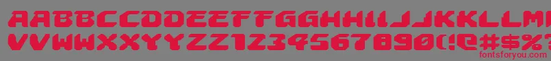 AstropolisExpanded Font – Red Fonts on Gray Background