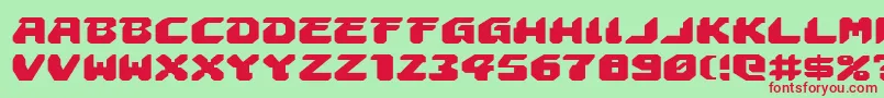 Шрифт AstropolisExpanded – красные шрифты на зелёном фоне