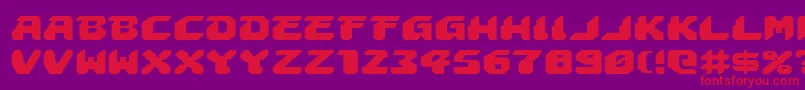 AstropolisExpanded Font – Red Fonts on Purple Background