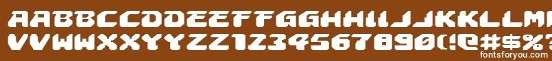 フォントAstropolisExpanded – 茶色の背景に白い文字