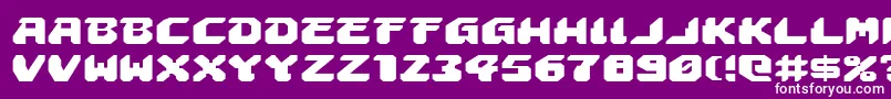 AstropolisExpanded Font – White Fonts on Purple Background