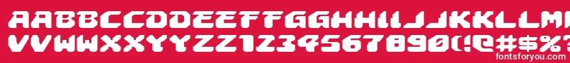 AstropolisExpanded Font – White Fonts on Red Background