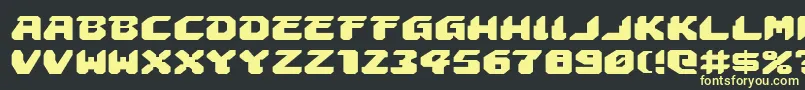 AstropolisExpanded Font – Yellow Fonts on Black Background