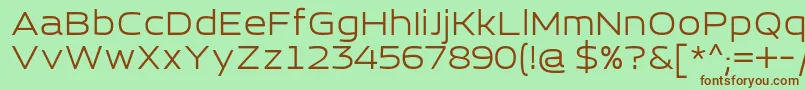 Шрифт EsqaderoFfCy4f – коричневые шрифты на зелёном фоне