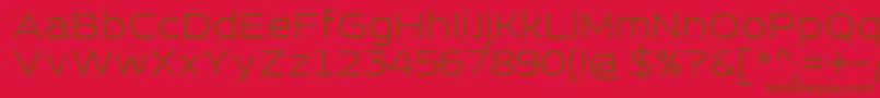 Police EsqaderoFfCy4f – polices brunes sur fond rouge