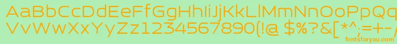 EsqaderoFfCy4f Font – Orange Fonts on Green Background