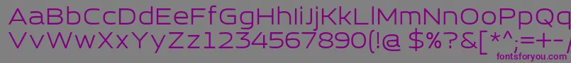 EsqaderoFfCy4f Font – Purple Fonts on Gray Background