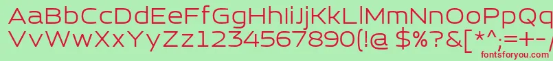 EsqaderoFfCy4f Font – Red Fonts on Green Background