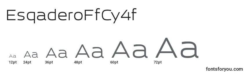 EsqaderoFfCy4f Font Sizes