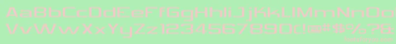 Vibrocentric Font – Pink Fonts on Green Background