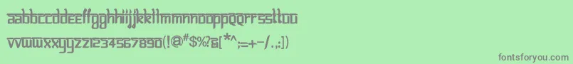 フォントBitlinglipikaBold – 緑の背景に灰色の文字