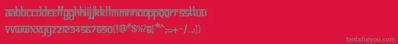 BitlinglipikaBold Font – Gray Fonts on Red Background