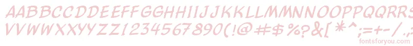 ComicBalloonNewItalic Font – Pink Fonts