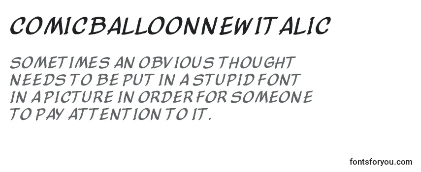 ComicBalloonNewItalic Font