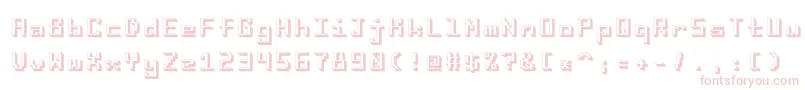 I8080 Font – Pink Fonts on White Background