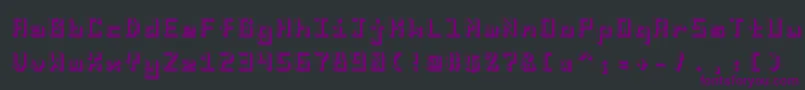 I8080 Font – Purple Fonts on Black Background