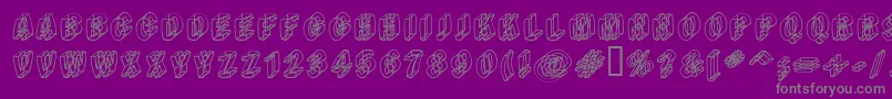 Weitere Informationen zur Typeem-Schriftart Typeem-Schriftart – Graue Schriften auf violettem Hintergrund