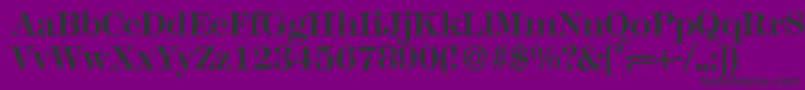 M791ModernBold Font – Black Fonts on Purple Background