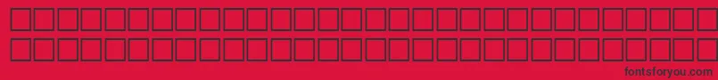 HansenRegular Font – Black Fonts on Red Background