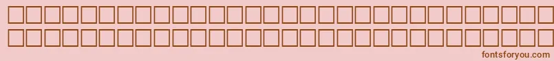 HansenRegular Font – Brown Fonts on Pink Background