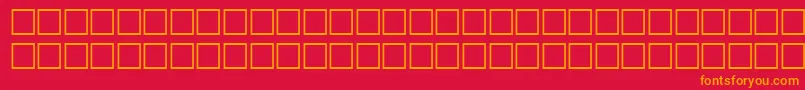 fuente HansenRegular – Fuentes Naranjas Sobre Fondo Rojo