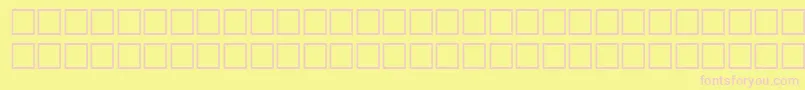 Шрифт HansenRegular – розовые шрифты на жёлтом фоне
