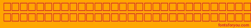 HansenRegular Font – Red Fonts on Orange Background