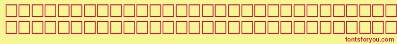 HansenRegular Font – Red Fonts on Yellow Background