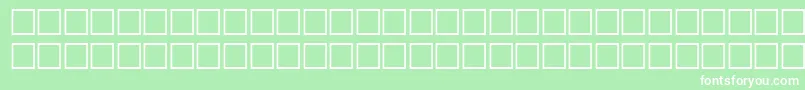 HansenRegular-Schriftart – Weiße Schriften auf grünem Hintergrund