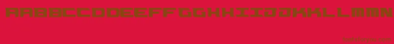 Okc Font – Brown Fonts on Red Background