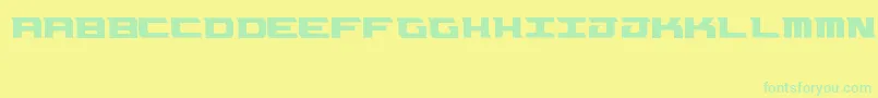 Okc Font – Green Fonts on Yellow Background