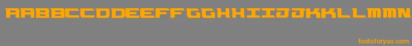 Okc Font – Orange Fonts on Gray Background