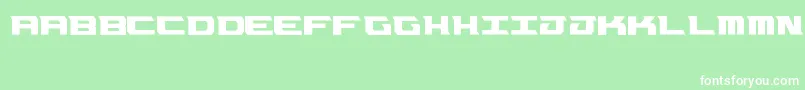 Okc Font – White Fonts on Green Background