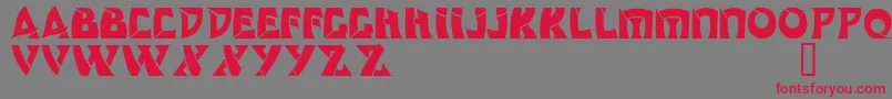 Odishi Font – Red Fonts on Gray Background
