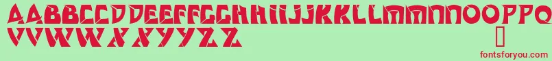 Odishi Font – Red Fonts on Green Background