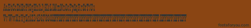 HffXmasHoedown Font – Black Fonts on Brown Background