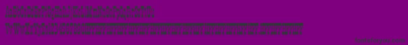 HffXmasHoedown Font – Black Fonts on Purple Background