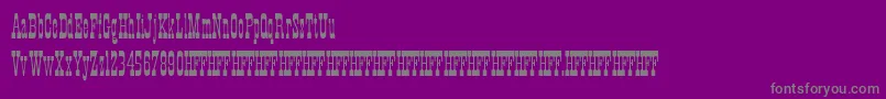 HffXmasHoedown Font – Gray Fonts on Purple Background