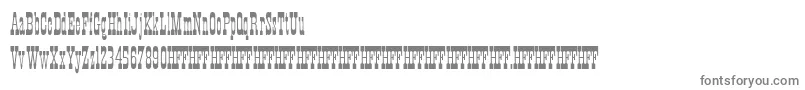 HffXmasHoedown Font – Gray Fonts on White Background