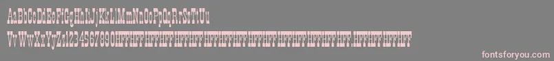 HffXmasHoedown Font – Pink Fonts on Gray Background