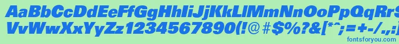 fuente UltimateserialHeavyItalic – Fuentes Azules Sobre Fondo Verde