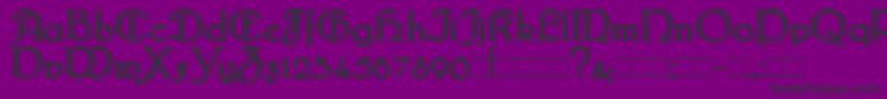 Шрифт Bridgebl – чёрные шрифты на фиолетовом фоне