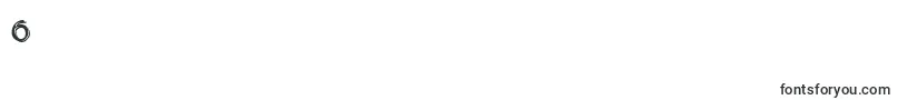 フォントBridgebl – フォント数字6