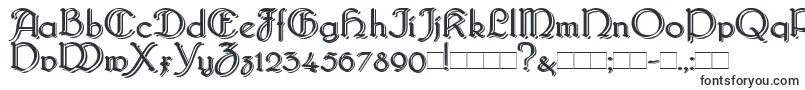 Bridgebl-fontti – kelttiläiset fontit