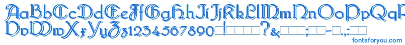 Bridgebl-Schriftart – Blaue Schriften