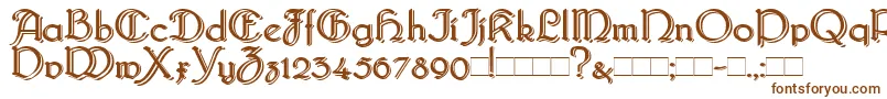 Шрифт Bridgebl – коричневые шрифты