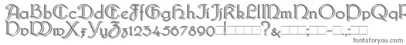 Bridgebl Font – Gray Fonts on White Background
