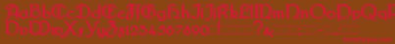 Bridgebl Font – Red Fonts on Brown Background