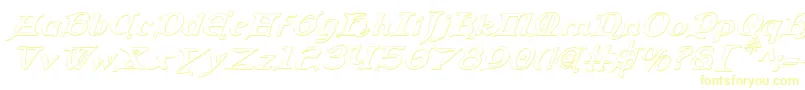 QueenCountry3DItalic Font – Yellow Fonts